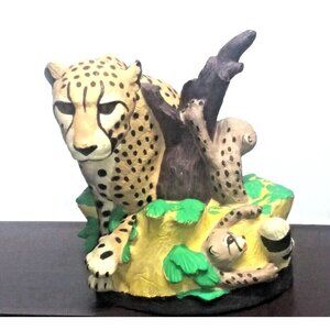 Drinkworks Cup topper Disney's Animal Kingdom Cheetah Souvenir collectible 2001